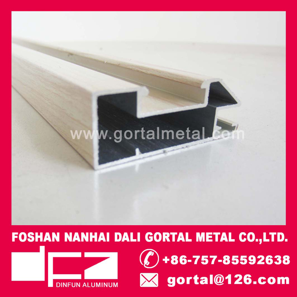 Aluminum extruded profile for kitchen door