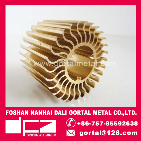 Aluminum extruded LED heatsink