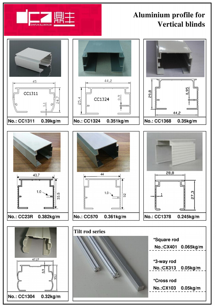 Aluminium curtain tracks