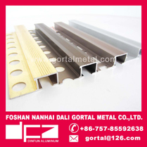 Aluminum ceramic tile trim