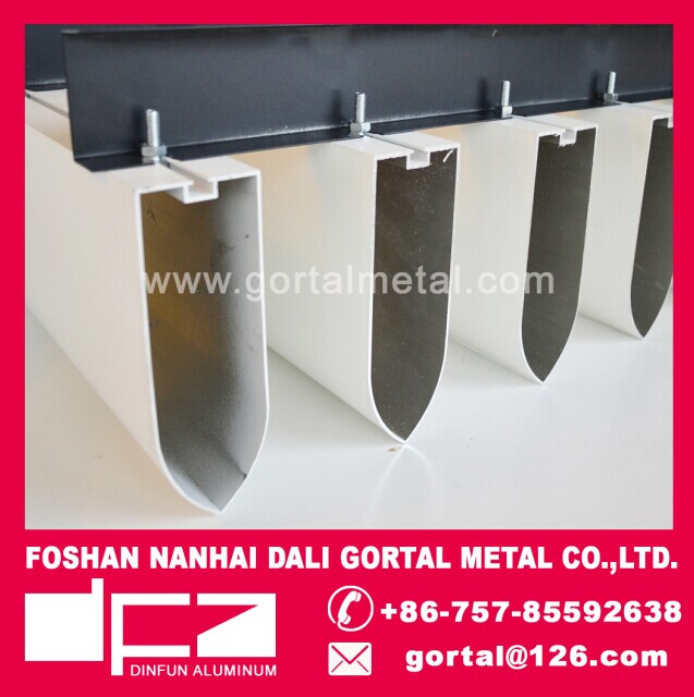 50x150 raindrop aluminum baffle ceiling