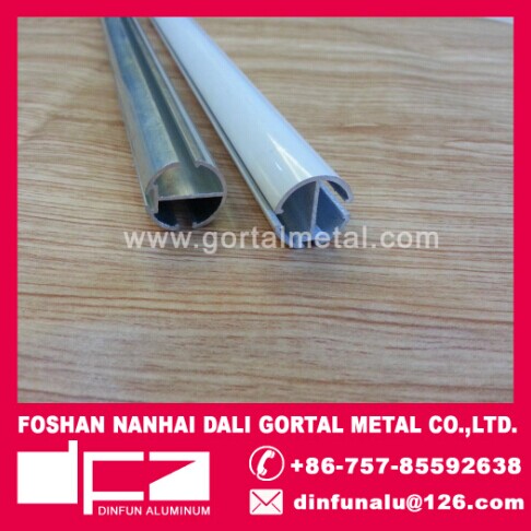 aluminum powder coat white roller curtain track