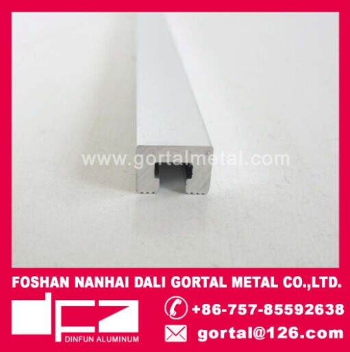 Aluminum listello polish silver tile trim