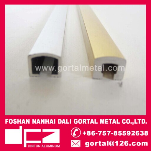 Aluminum listello polish golden tile trim