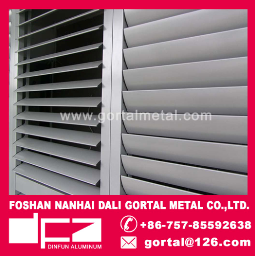 Aluminum louver foil blade