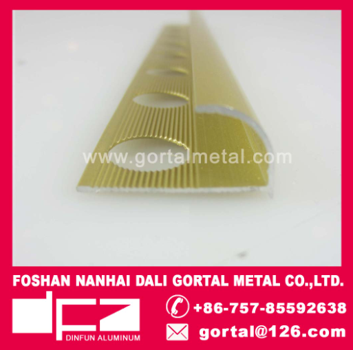 Aluminum round corner flooring trim