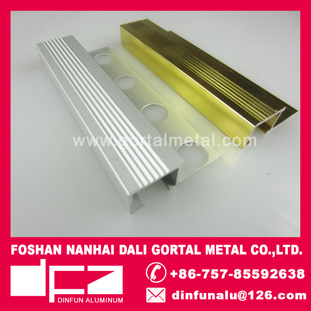 aluminum square tile trim polished export to India