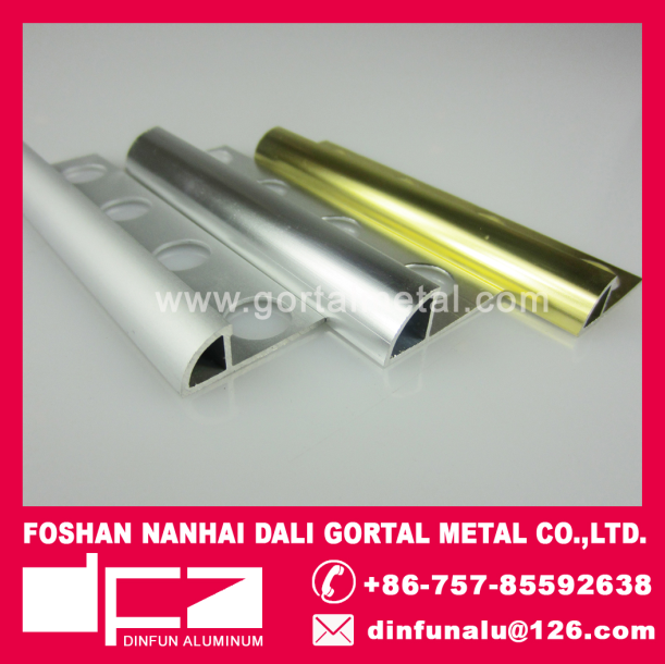 Aluminum Corner angle tile trim export to Dubai