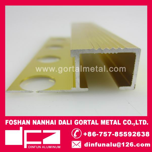 Aluminum ceramic tile edge trim supplier export to Italy