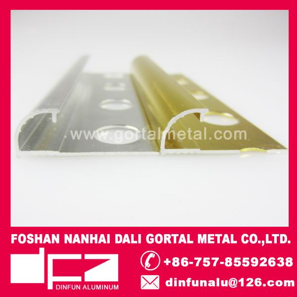 aluminum tile trim round edge flooring trim export to Dubai