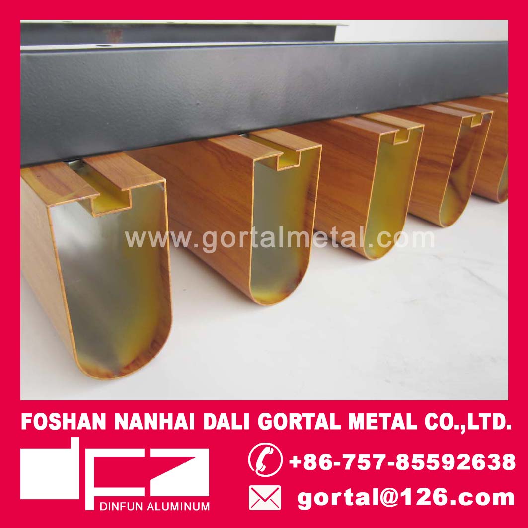 ALUMINUM METAL SUSPENDED CEILING 50X100 ROUND BOTTOM